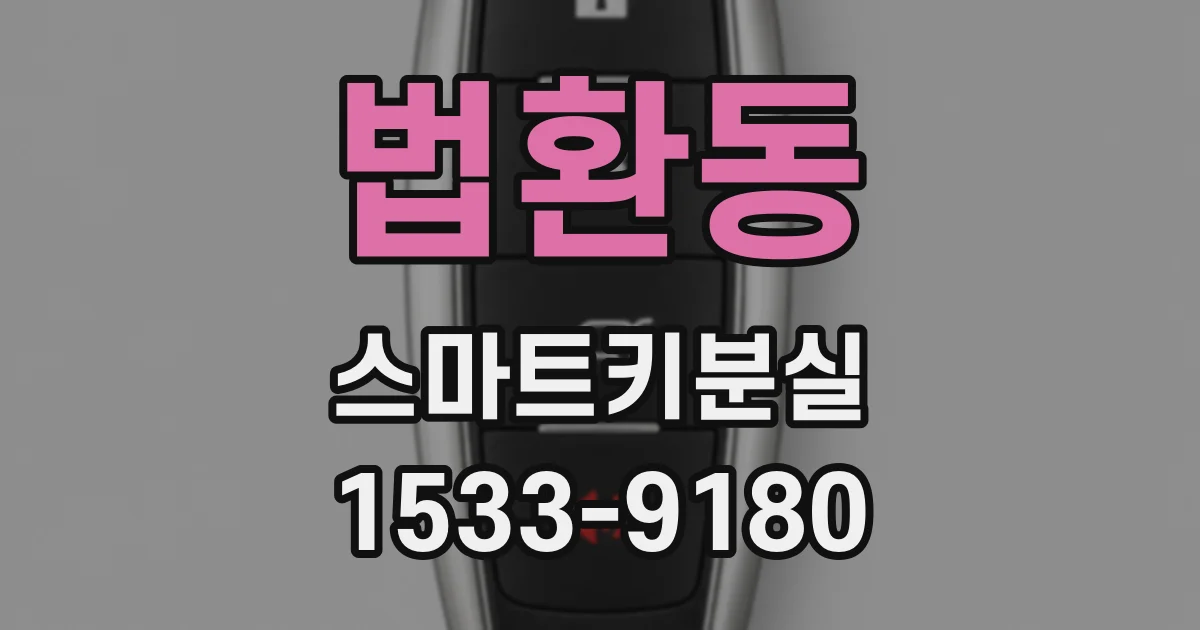 법환동 스마트키분실