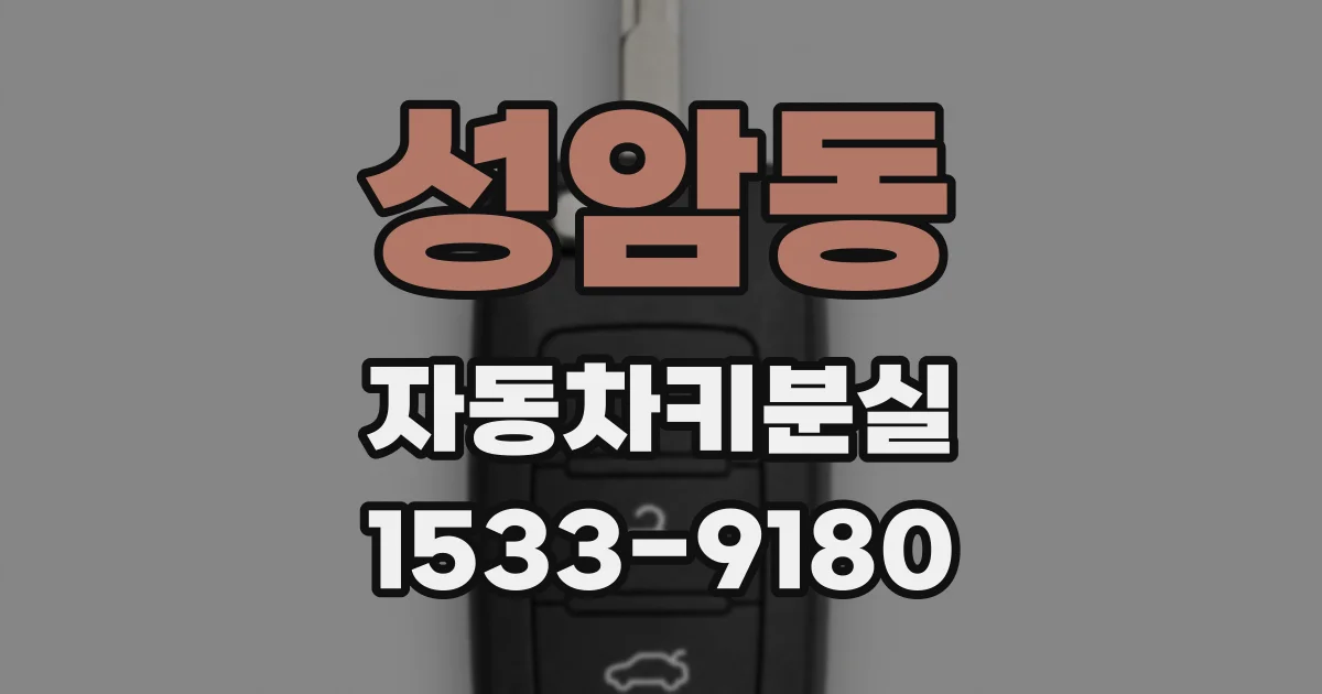 성암동 자동차키분실