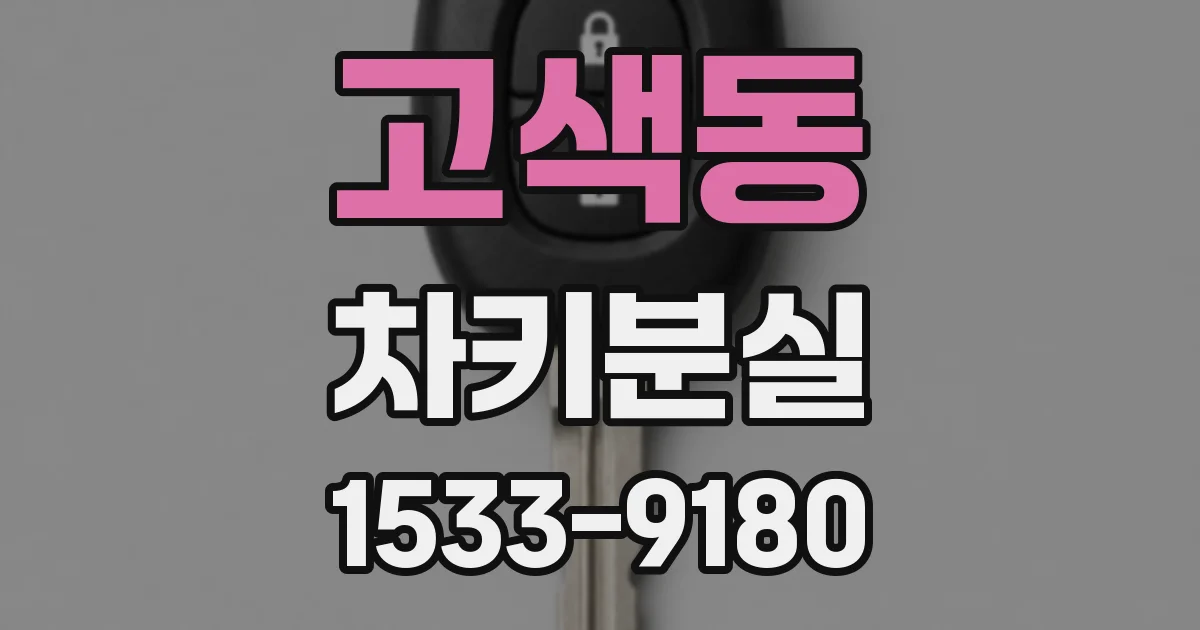 고색동 차키분실