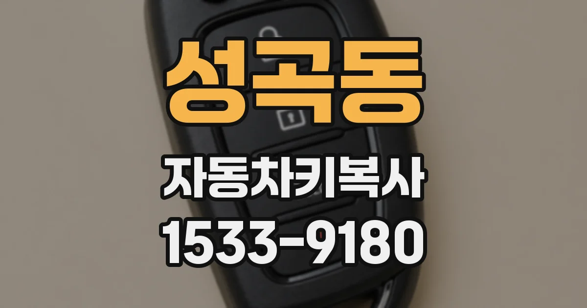 성곡동 자동차키복사
