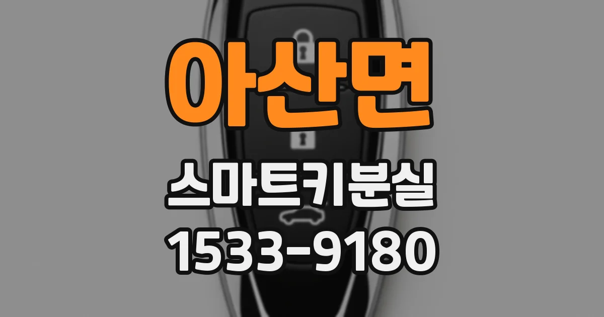 아산면 스마트키분실