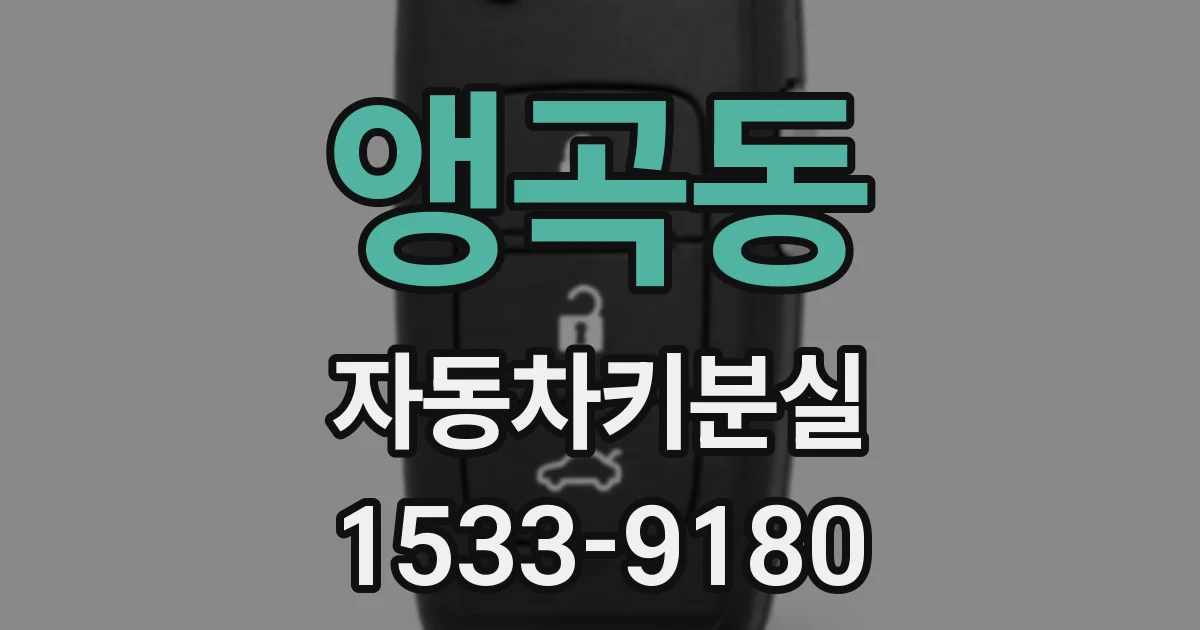 앵곡동 자동차키분실