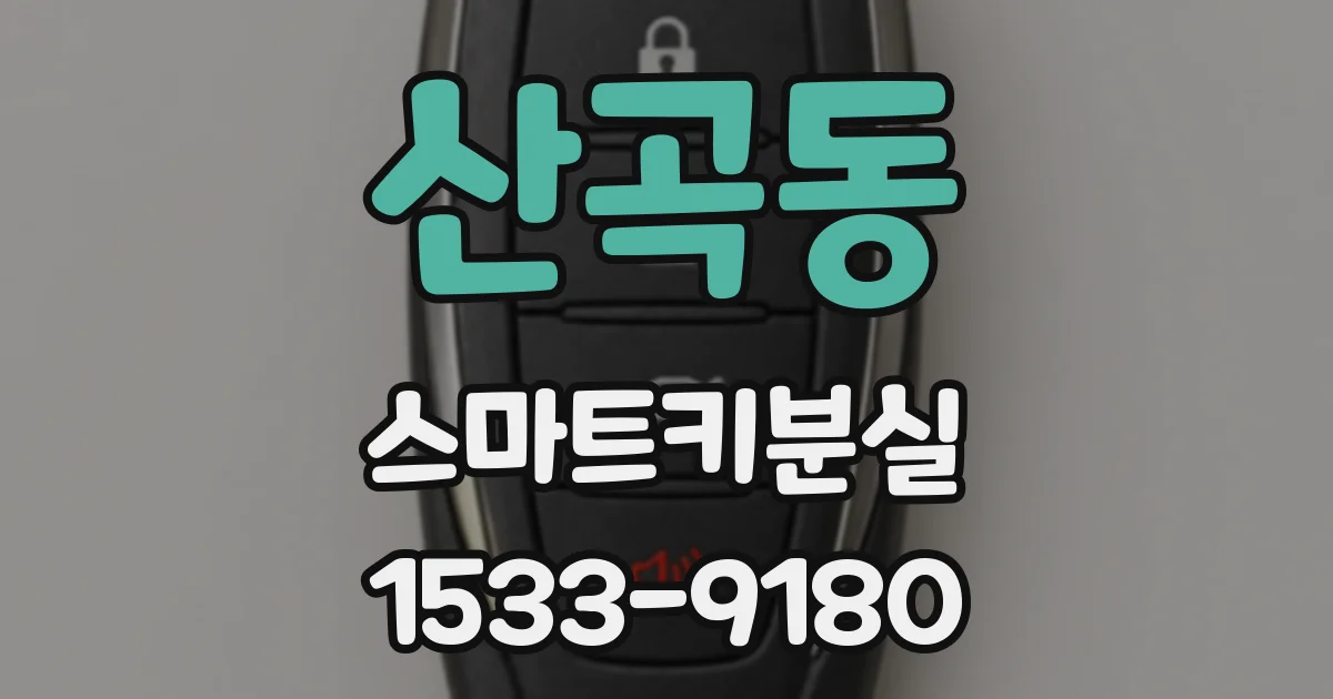 산곡동 스마트키분실