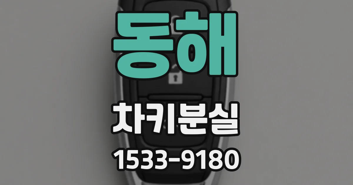동해 차키분실