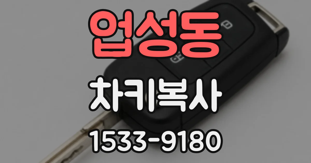 업성동 차키복사