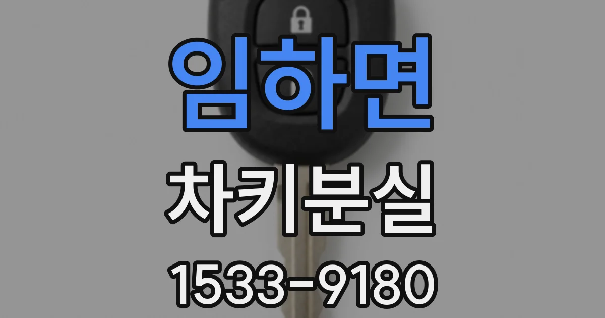 임하면 차키분실