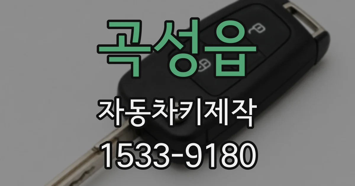 곡성읍 자동차키제작