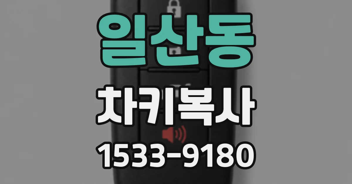 일산동 차키복사