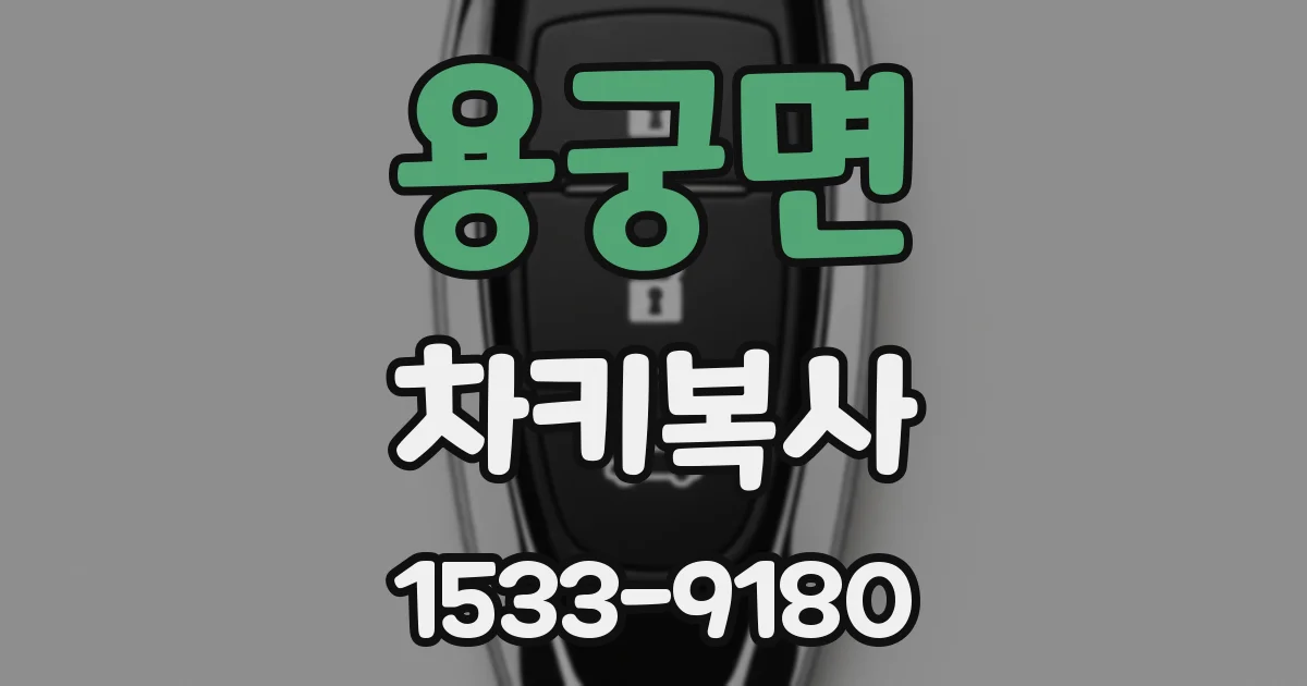 용궁면 차키복사