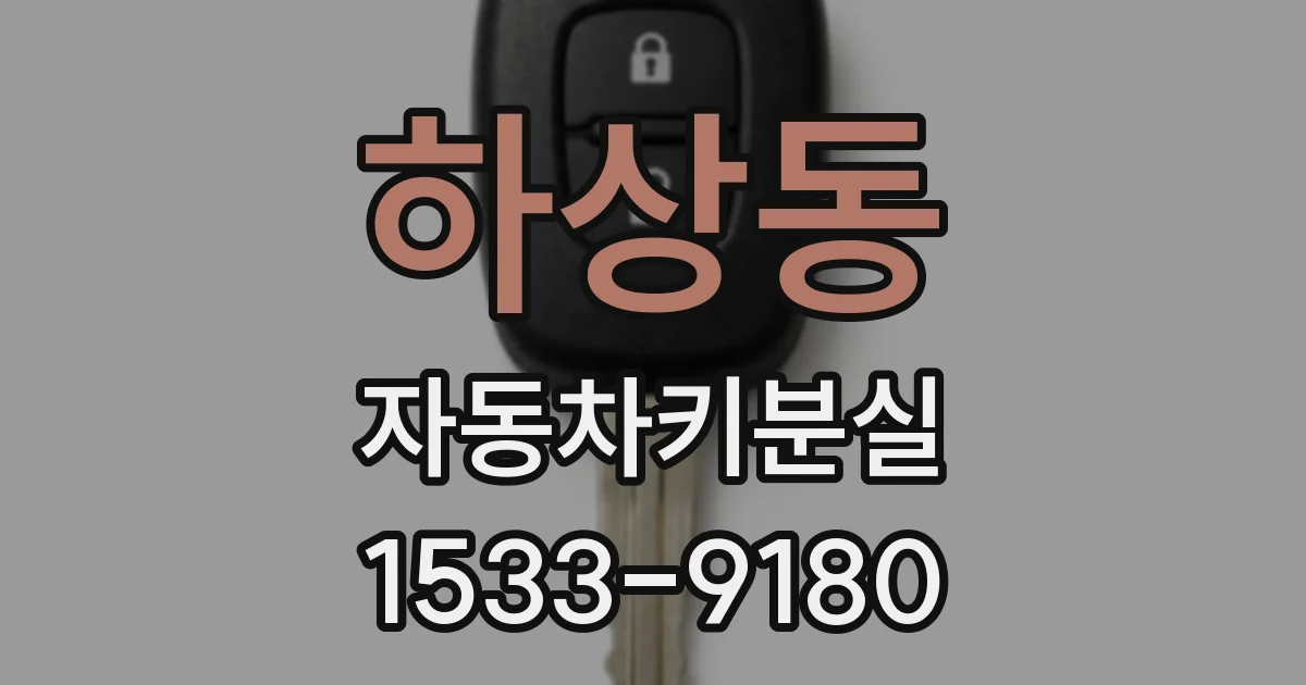 하상동 자동차키분실