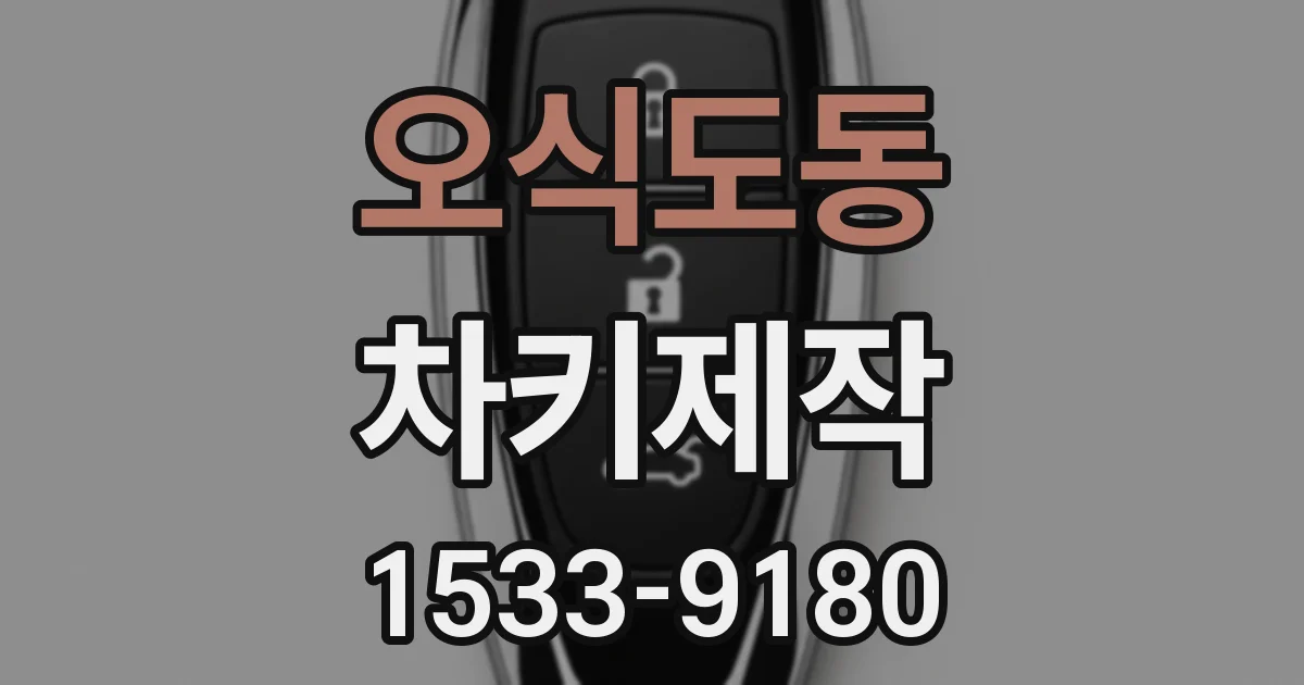 오식도동 차키제작
