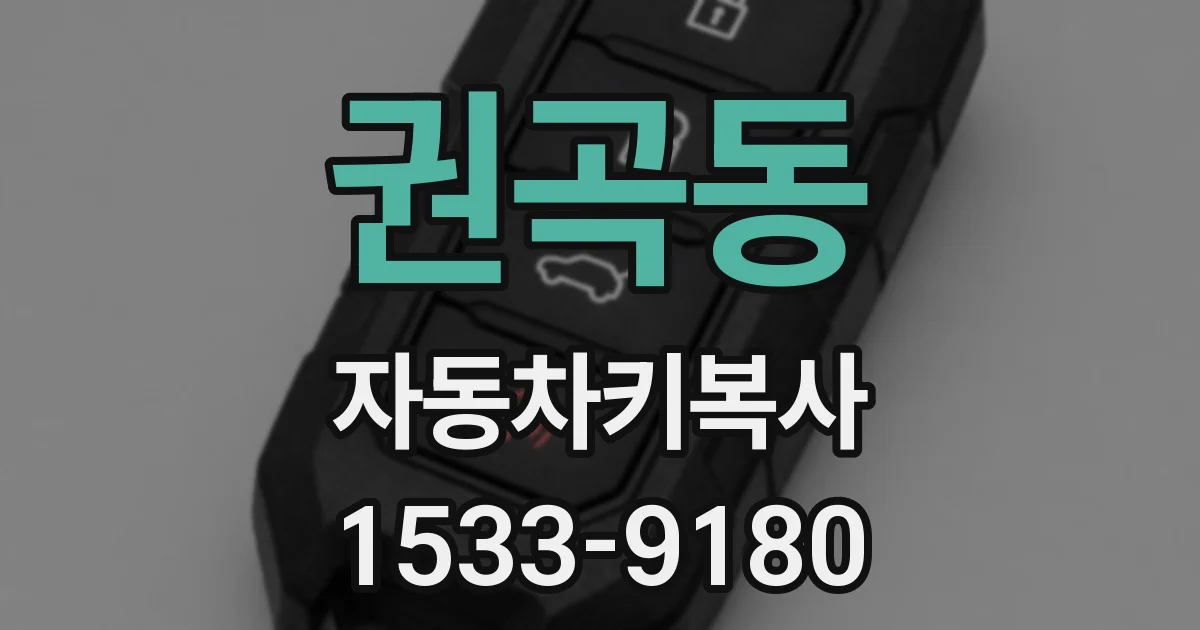 권곡동 자동차키복사