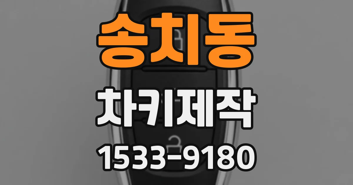 송치동 차키제작