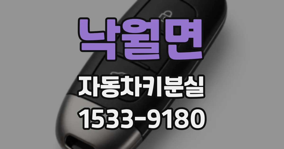 낙월면 자동차키분실