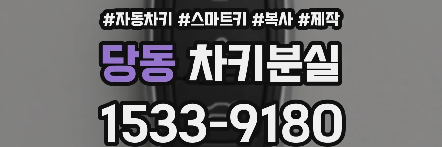 당동 차키분실