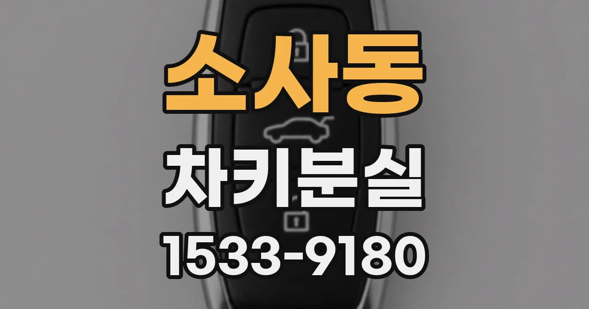 소사동 차키분실