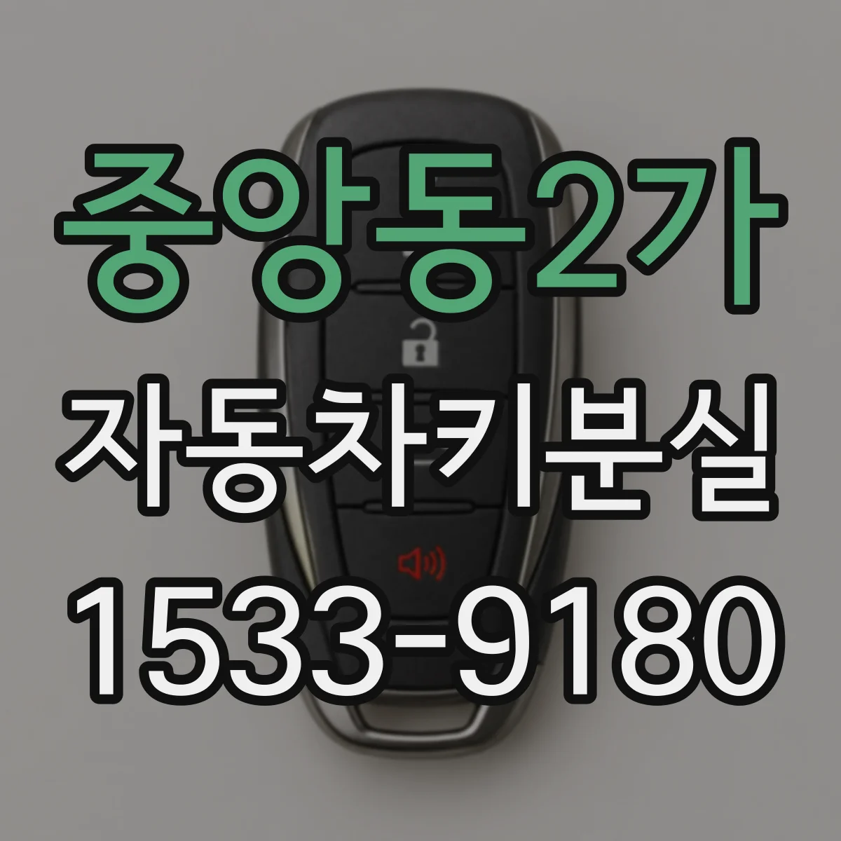 중앙동2가 자동차키분실