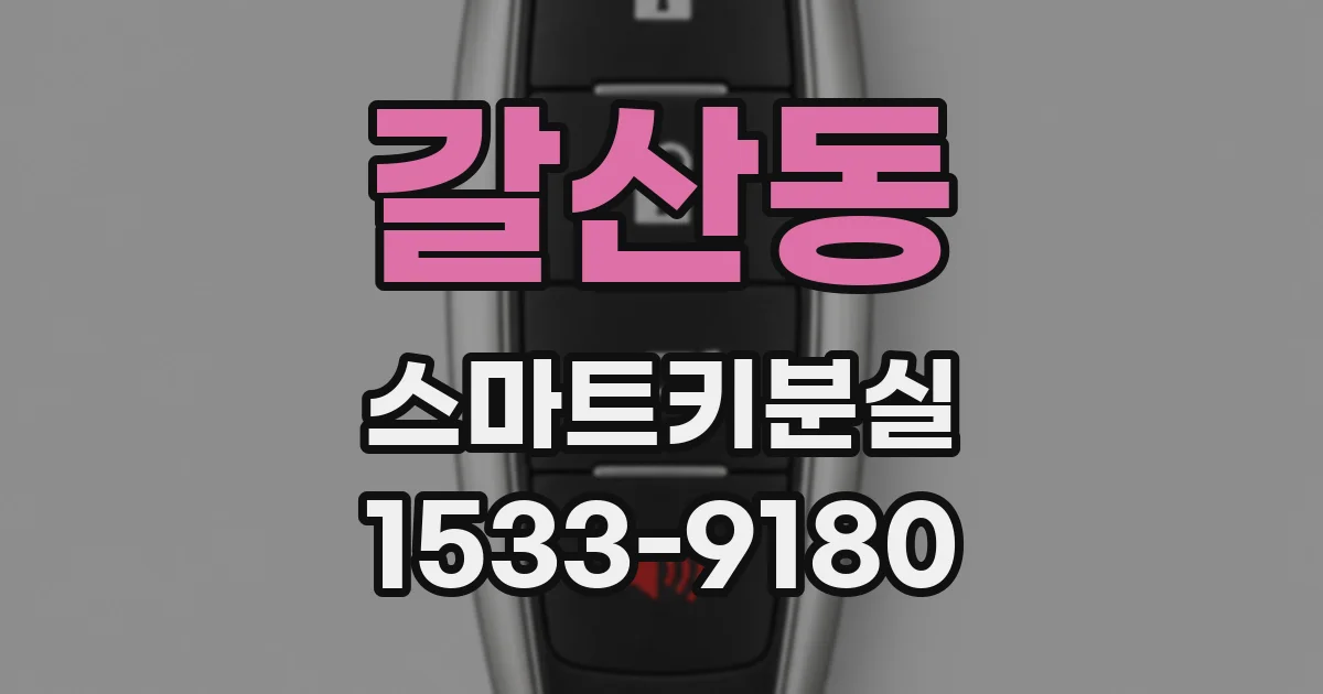 갈산동 스마트키분실
