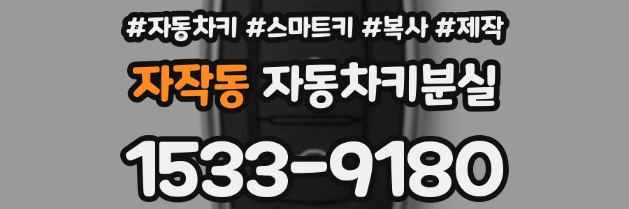 자작동 자동차키분실