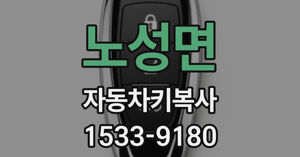 노성면 자동차키복사