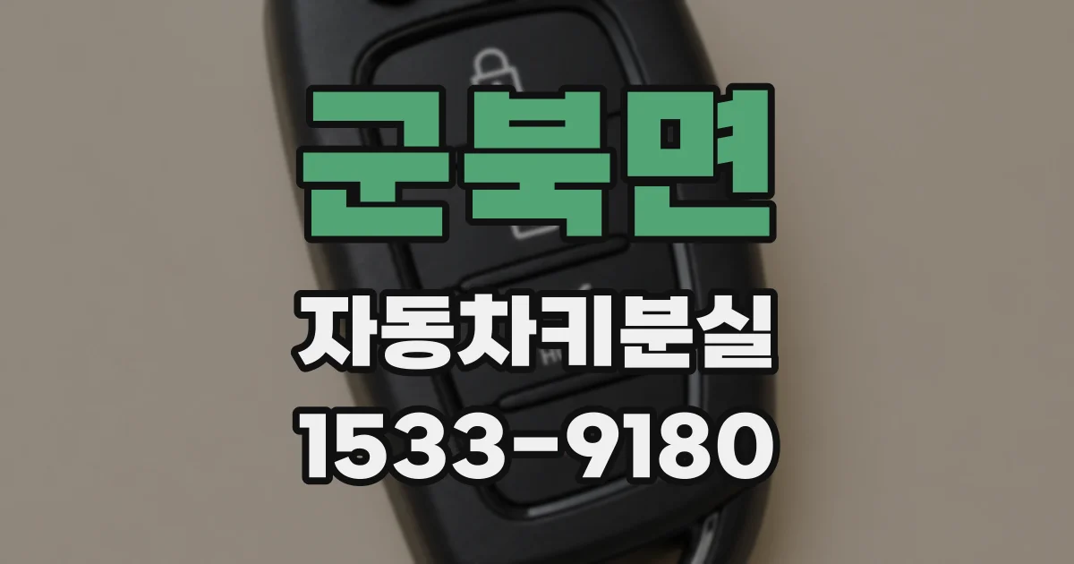 군북면 자동차키분실