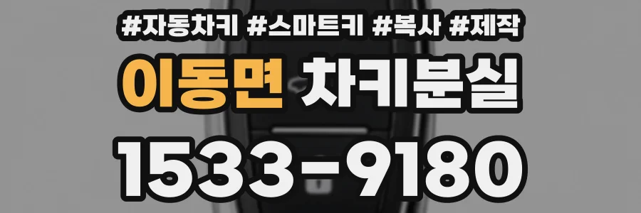 이동면 차키분실