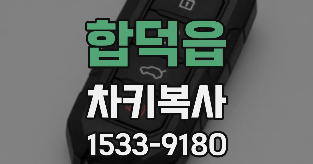 합덕읍 차키복사