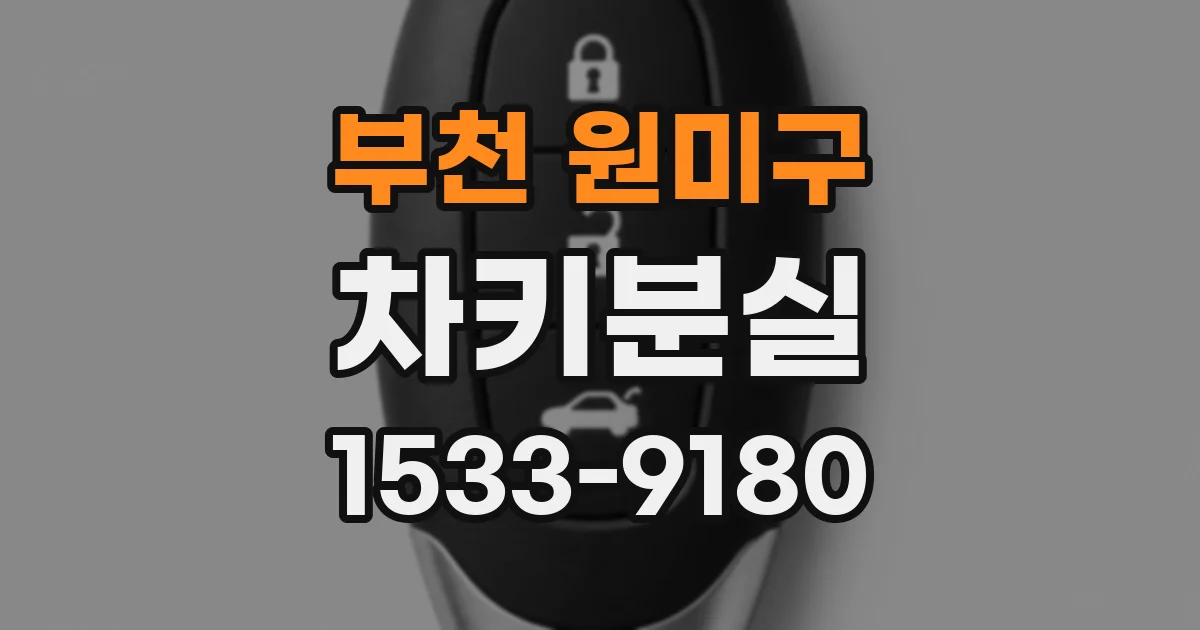 부천 원미구 차키분실