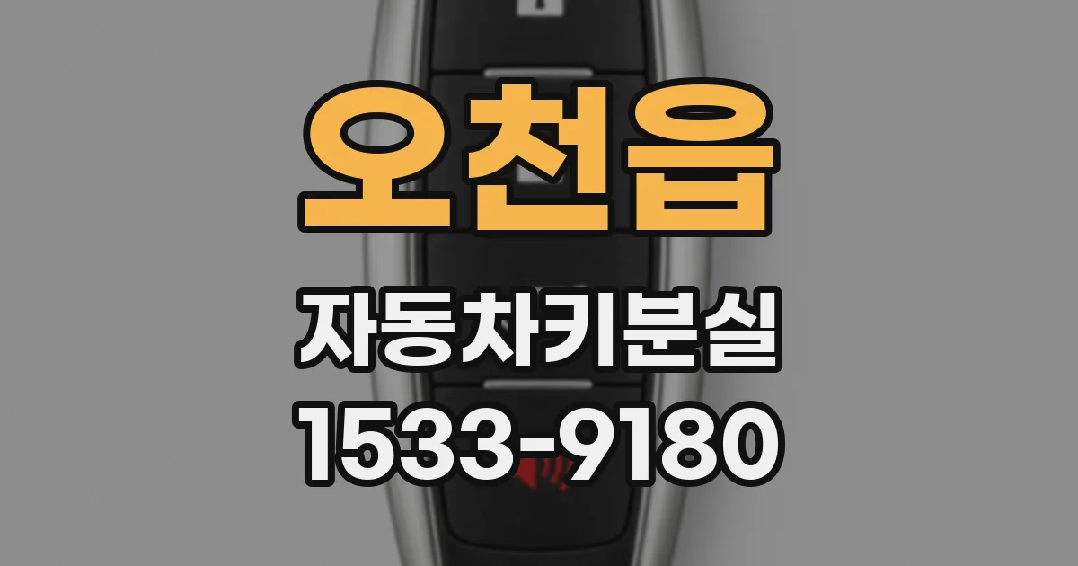 오천읍 자동차키분실