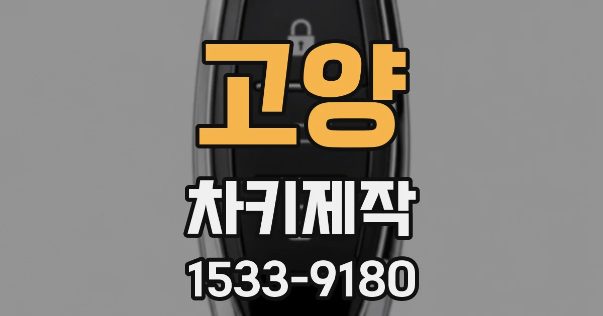 고양 차키제작