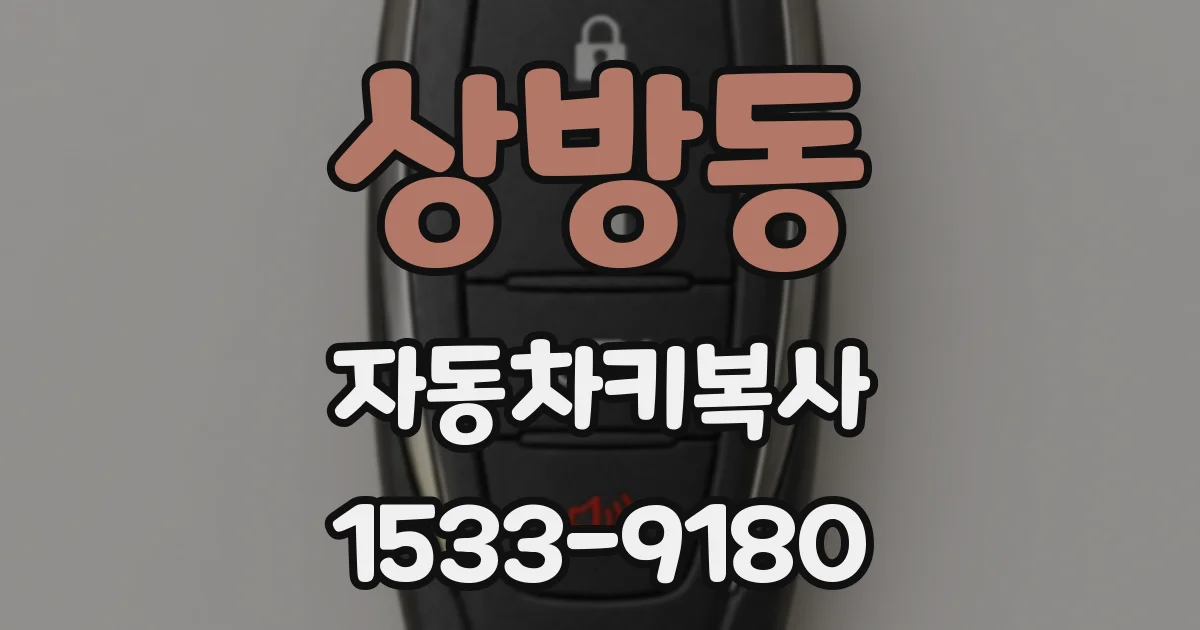 상방동 자동차키복사