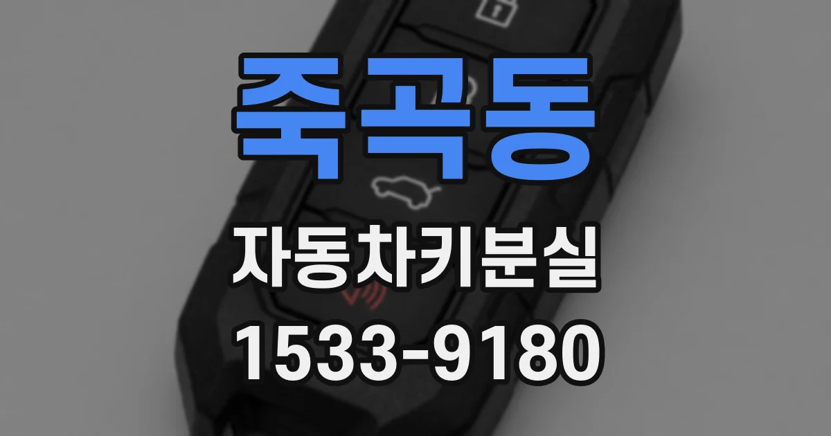 죽곡동 자동차키분실
