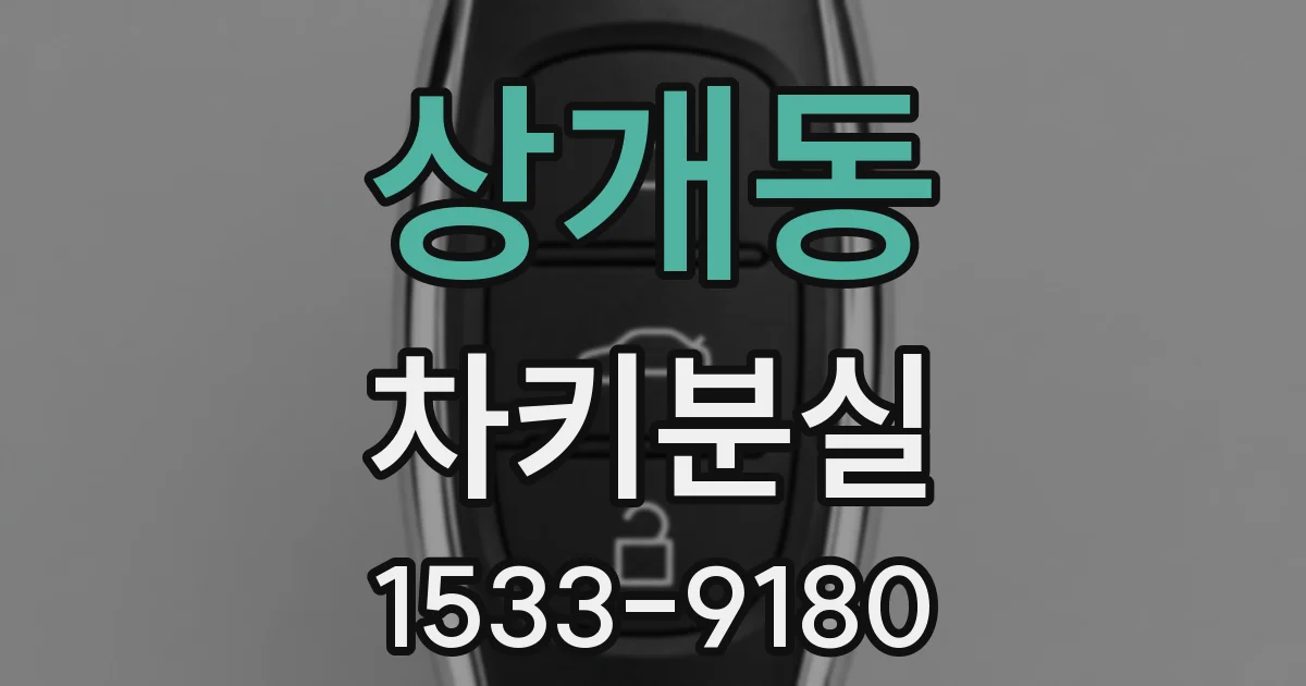 상개동 차키분실
