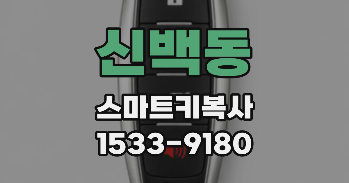 신백동 스마트키복사