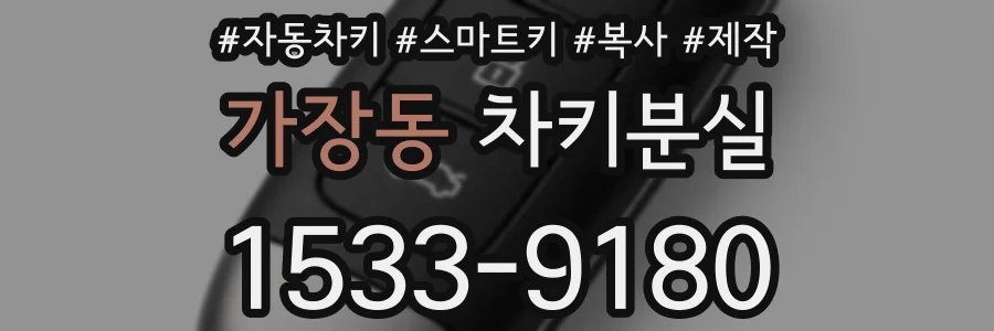 가장동 차키분실
