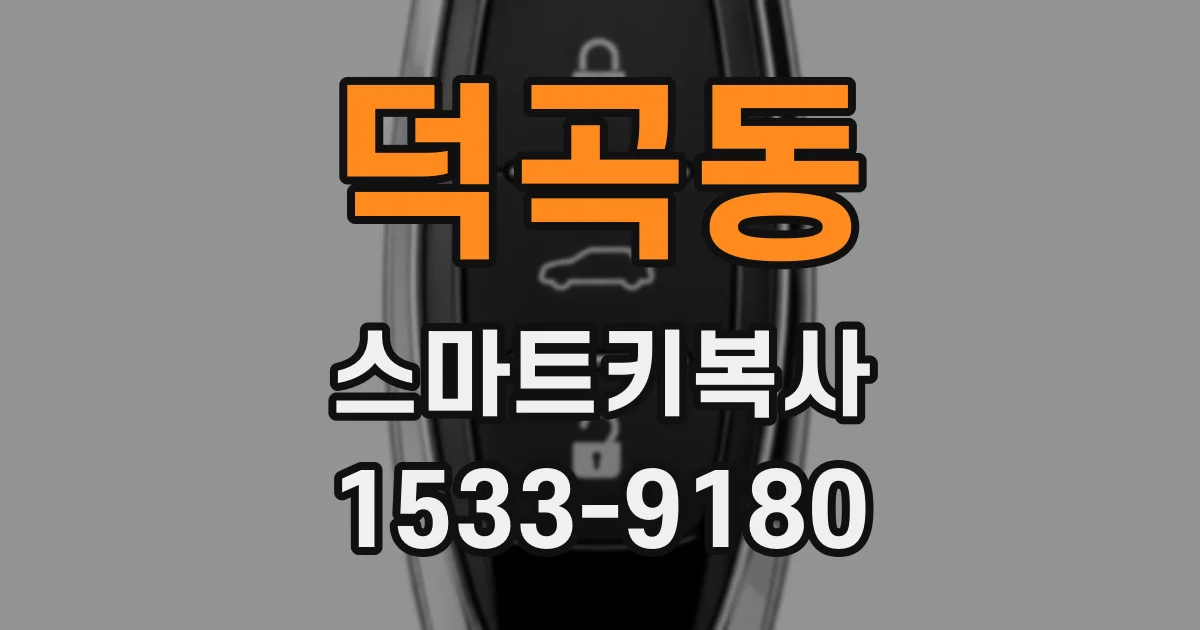 덕곡동 스마트키복사