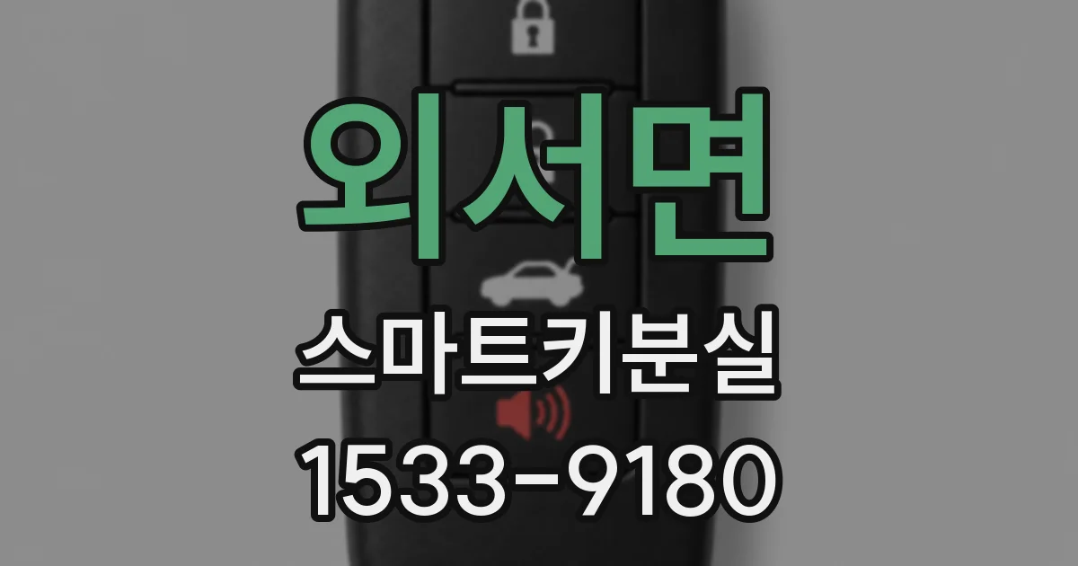 외서면 스마트키분실