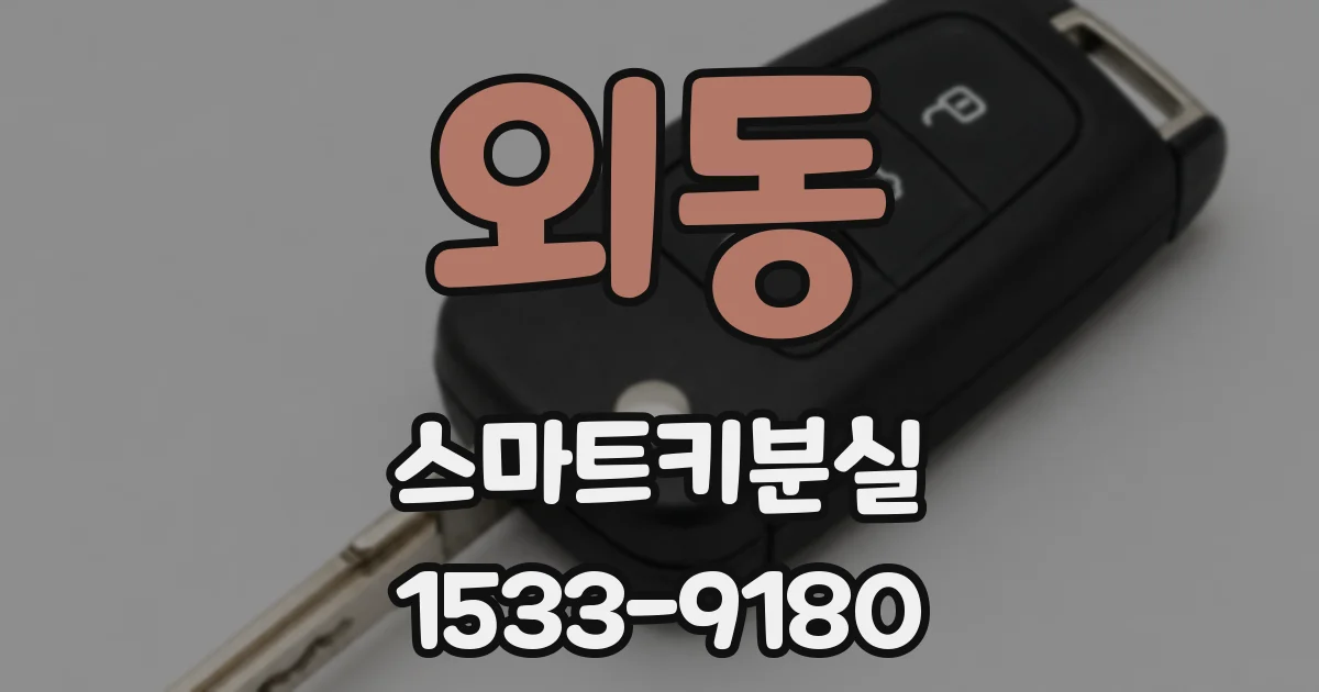 외동 스마트키분실