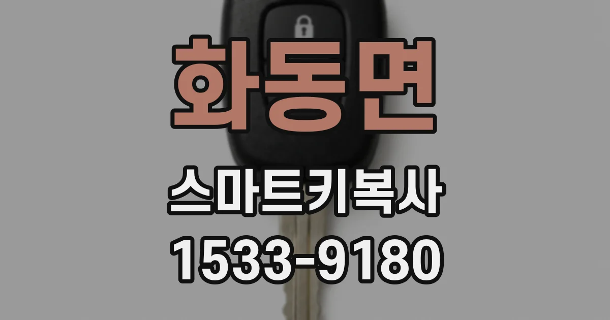 화동면 스마트키복사
