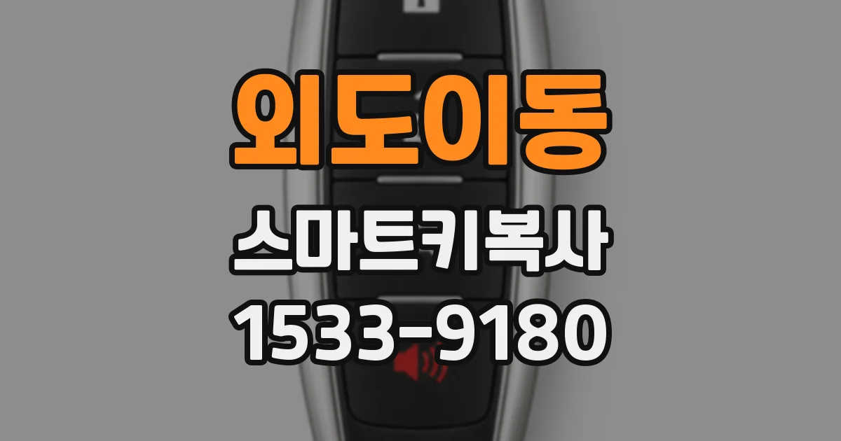 외도이동 스마트키복사