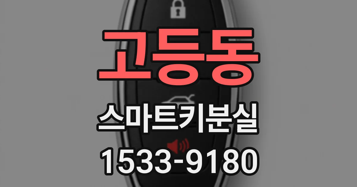 고등동 스마트키분실