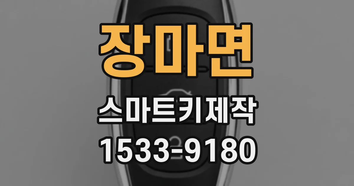 장마면 스마트키제작