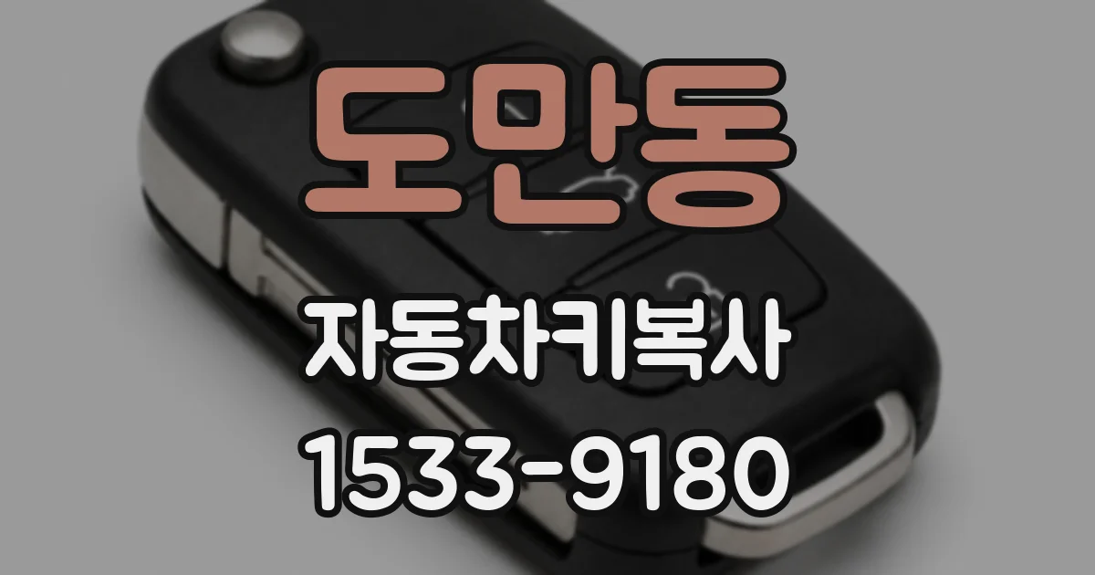 도만동 자동차키복사