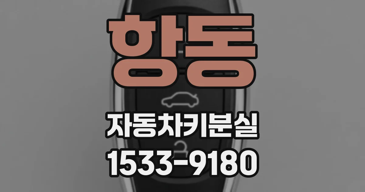 항동 자동차키분실