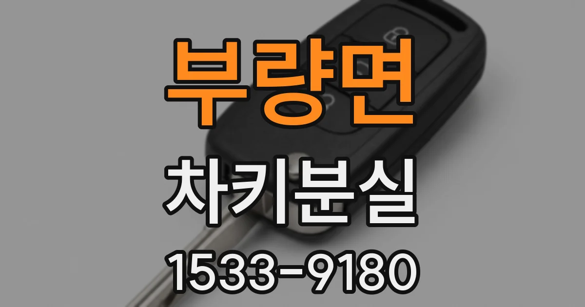 부량면 차키분실