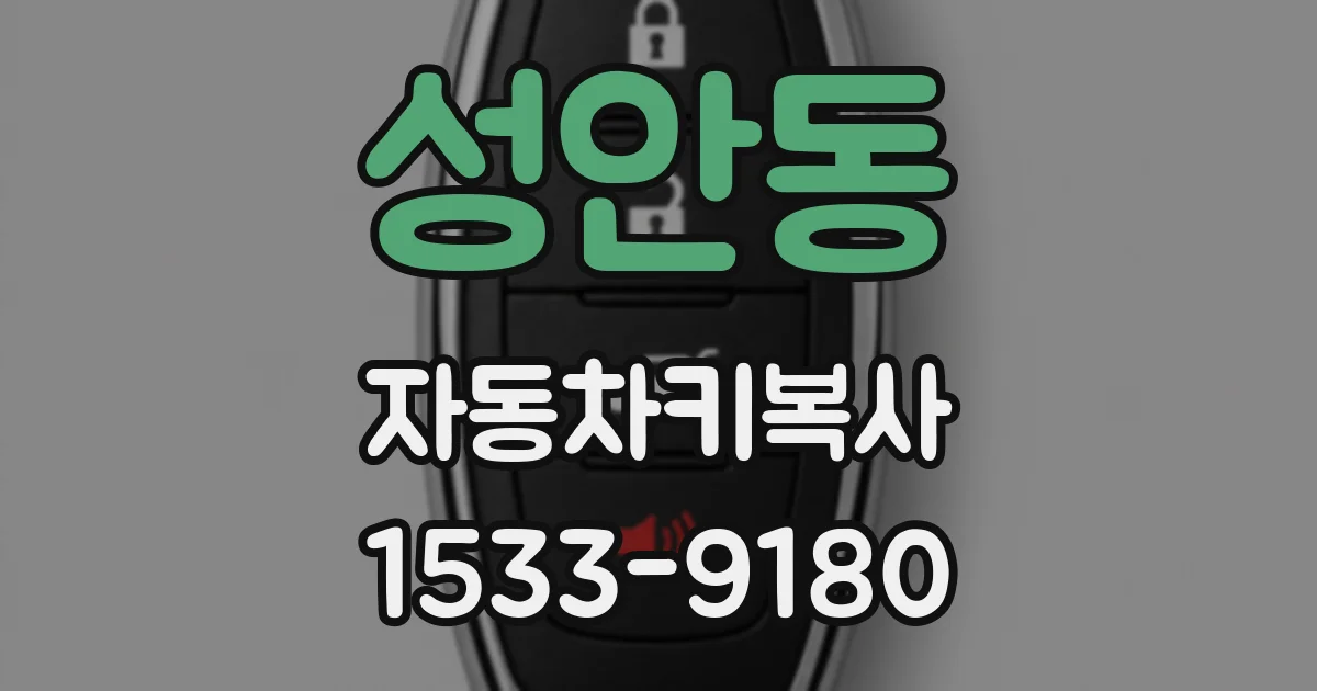 성안동 자동차키복사