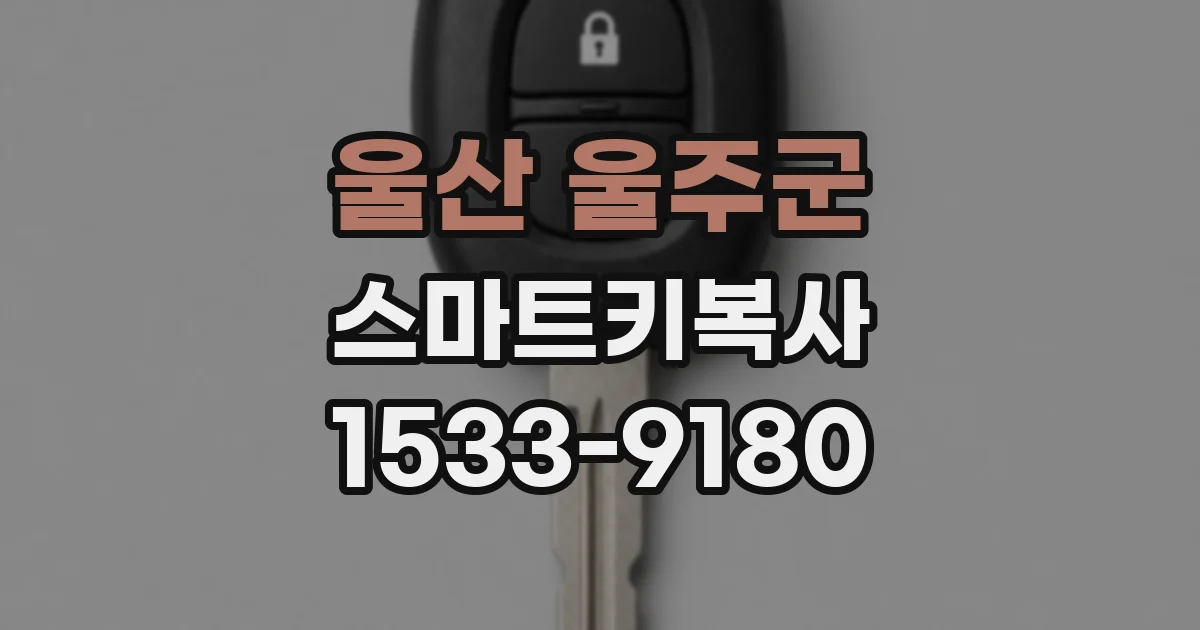울산 울주군 스마트키복사