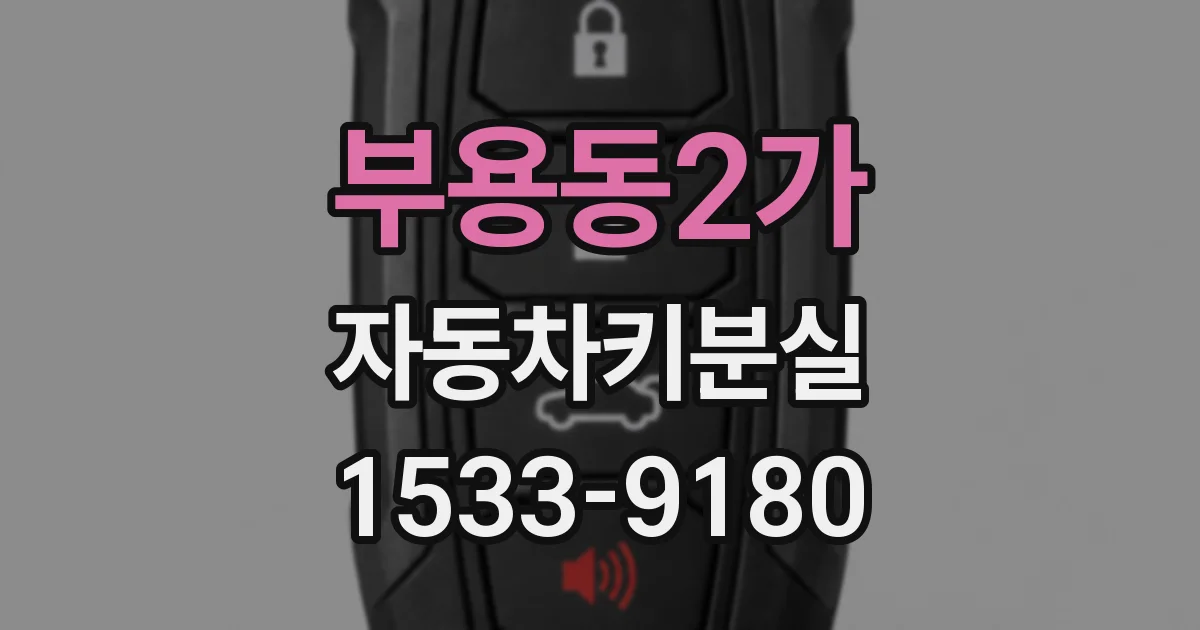 부용동2가 자동차키분실