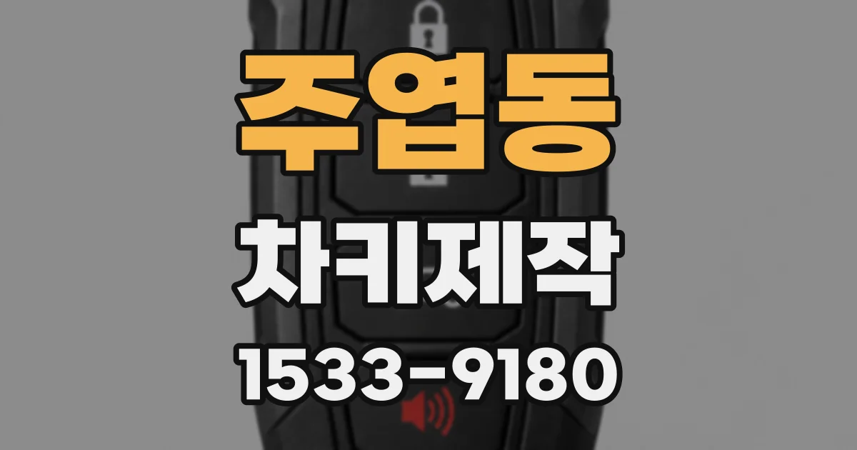 주엽동 차키제작