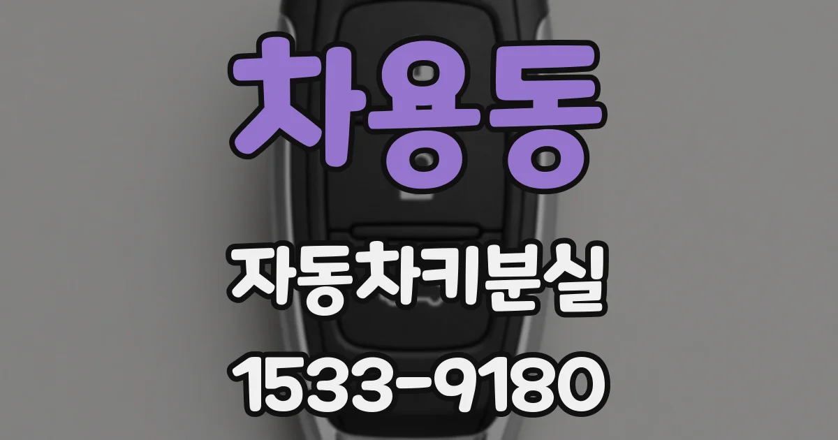 차용동 자동차키분실